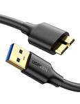 UGREEN Micro Usb 3.0 Cable Ugreen Usb 3.0 Type A To Micro B Male Adapter Cable Charging And Data Sync Cord 1.5Ft Black 3Ft, Gold