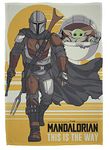 The Mandalorian Fleece Blanket | Star Wars This is the Way Mando Design | Super Soft Blanket | Perfect For Any Bedroom, Polyester, 100 x 150cm