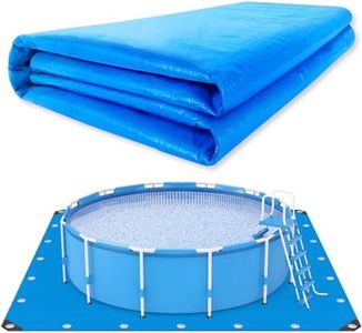 24 x 24 Ft Swimming Pool Ground Cloth Square Swimming Pool Liner Pad for Above Ground Swimming Pools Heavy Duty Pool Ground Mat Protector Pad Prevents Punctures Pool Tarp