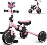 EagleStone Toddler Tricycle for 1-3 Years Old, 4 in 1 Foldable Toddler Bike, Birthday Gifts and Toys for 2,3,4,5 Year Old Boys and Girls