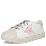 Steve Madden Girls Shoes Rezume Sneaker, White Multi, 13 UK Child