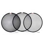 Soonpho Standard Reflector Photography 7inch/18cm Diffuser with 10/30/50 Degree Honecomb Lamp Shade Grid for Bowens Mount Studio Light Strobe