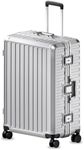 LUGGEX Checked Suitcase with Spinne