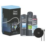 Dove Men+Care Daily Care Trio body wash, 2-in-1 shampoo & conditioner and anti-perspirant gift set with charging pad Gift Set perfect gifts for him 3 piece Gift box