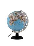 Tecnodidattica – NATGEO Classic Globe | Illuminated and revolving |Political and physical cartography | Text in English | 12"/30cm Diameter