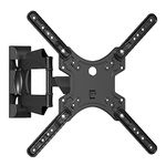 Suptek TV Wall Mount, Swivel Tilt Extend TV Wall Bracket for Most 26-60 inch Curved Monitor and Plasma TVs up to 31.8kg, Adjustable Heavy Duty Wall Mount, Max VESA 400x400mm