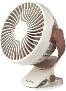 Lifelong Portable USB Fan with 3 Speeds | Up to 5-hours Battery Backup | Type-C Charging, 2000mAh Battery, Overcharge Protection, Silent Operation & Compact Design (LLUSBCF03, Mocha Brown)