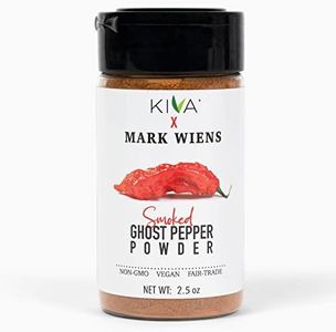 Kiva x MARK WIENS - Smoked Ghost Chili Pepper Powder (Bhut Jolokia) - Non GMO, Fair Trade - 2.5 oz