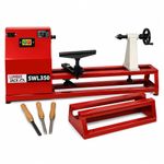 LUMBER JACK SWL350 Wood Lathe, 370W Induction Motor, 1000mm Between Centres, 350mm Turning Diameter, 4-Speed Control, Complete Starter Kit for Woodturning