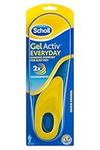 Scholl GelActiv Every Day Insoles for Men - Anti Foot Fatigue Comfort Insoles - Insoles for Walking / Hiking - Trim to Fit Your Walking Boot / Shoes - UK Size 7-12, 1 Pair, Blue