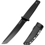 CLYZSTU Hunting Knife,Fixed-Blade Hunting Knives Multifunctional Survival Knife,4.9 Inch Blade Strong and Sharp Stainless Steel with Hard ABS Nylon Sheath For Outdoor Hunting Camping Fishing Hiking Self Defenses Field Survival