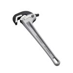 VEVOR Pipe Wrench, 14" Aluminum Straight Pipe Wrench, Automatic Jaw Adjustment, Adjustable Plumbing Wrench, Easy to Carry, Ergonomic Handle, Hangable Design, for Water Pipes, Automotive Repairs