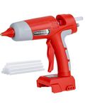 Cordless Hot Glue Gun Kit for Milwaukee M18 18v Battery,LED Digital Hot Melt Glue Gun with 10pcs 0.43'' Hot Glue Sticks for Home Repair, Arts & Crafts (Battery not Included)