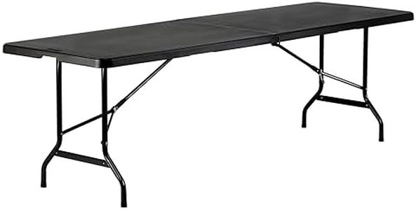 Hartleys Large 8ft Black Folding Table - Suitable for Indoor/Outdoor Use