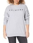 Friends Women's Titles Sweatshirt, Grey (Grey Heather Hgy), 12 (Size:Medium), RGLTS402