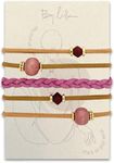 By Lilla Hair Ties No Damage - Galentines Gifts and Updo Hair Accessories - Decorative Ponytail Elastics - Vanity Stretch Bracelet Jewelry for Women - Fashion Stacks in Beads (ARABIAN NIGHTS) Set of 5