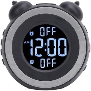 Alarm Clock with Bed Shaker, 3 Music Alarm Sounds, 3 Wake Up Mode, Vibrating Alarm Clock for Heavy Sleepers, Adults and Kids, Wake with a Shake Clocks for Hearing Impaired