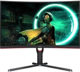 AOC CQ27G3S 27-Inch Super Curved 1ms 1000R 2K QHD 165hz VA HDR10 HDMI VESA 100 Gaming Monitor