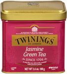 Twinings Jasmine Green Tea - Fragrant Loose-Leaf Tea Scented with Jasmine Flowers in an Attractive Tea Tin, Gifts for Tea Lovers, 3.53 Oz