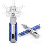 Belle Vous 14-in-1 Ratchet Screwdriver Set - Multi-Bit Screwdriver with 14 Magnetic Bits in Handle - Torx, Phillips, Slotted, Square, Hex & Nut Driver