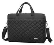 Kinmac Laptop Messenger Shoulder Case Bag Computer Briefcase, Black Embroider, 15 inch-16 inch