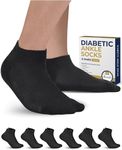 Pembrook Black Diabetic Socks for M