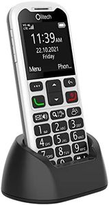 Olitech EasyMate 2 Seniors 4G Phone Big Buttons GPS Location - Black/White