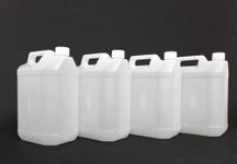 h32 4 pack of 5 Litre Transparent Storage Cans/Containers