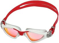 Aqua Sphere Kayenne Swim Goggles with Smoke Lens Red Titanium Mirrored