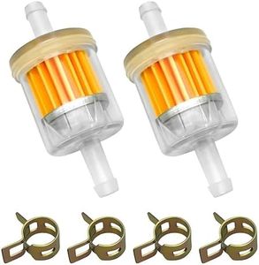 Strongthium 1/4 Fuel Filter Kit for Briggs and Stratton 691035 493629 84001895 794079 56002 Toro Craftsman MTD Kawasaki FH430V