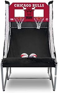 Pop-A-Shot - Home Dual Shot with Chicago Bulls NBA Graphics l Sensor Scoring l 16 Game Modes l 7 Balls l Foldable Storage l for All NBA Fans