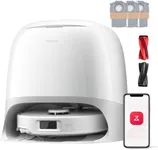 roborock Qrevo Curv S5X Robot Vacuum and Mop, 17000Pa Suction, Zero-Tangling Design, FlexiArm Side Brush, Smart Obstacle Avoidance, Self-Washing & Drying & Emptying for Carpet, Pet Hair, Hard Floor