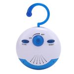 Waterproof Shower Radio, Mini Portable FM Shower Radio Built in Speaker and Antenna, Battery Operated Hanging Shower Radio for Home, Beach, Hot Tub, Bathroom, Outdoor