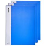 Amazon Brand - Solimo A4 Display Book - 20 Pockets, Pack of 3