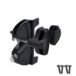 D&D Technologies LLD3KD LokkLatch Deluxe Series 3, Premium Privacy and Security Gate Latch, Key Lockable on Both Sides of Gate, for Metal, Wood, and Vinyl Fences, Black