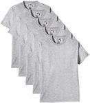 Fruit of the Loom Men's Heavy T-Shirt Pack of 3, Heather Grey, XL