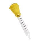 KitchenCraft KCBASTERGL Traditional Baster, Glass/Rubber, 30 cm, Yellow & Clear