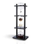 Yama Glass 6-8 Cup Cold Drip Maker Straight Black Wood