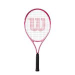 Wilson Burn Pink 25 tennis racket, For children ages 9-10, Carbon Fibre/Alloy, Pink, WR052610H