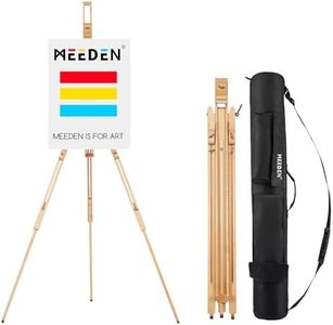 MEEDEN Artist Field Easel, Tripod Beech Wooden Painting Easel Stand with Bag, Lightweight Professional Art Easel for Painting and Display, Perfect for Painters Students, Artists, Hold Canvas up to 42"