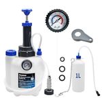 Zoomtools 3L+1L Brake Bleeding Kit Manual Brake Bleeder Automotive Brake Fluid Bleeder with E20 Adapter Suitable for most European Models (1 Adapter)