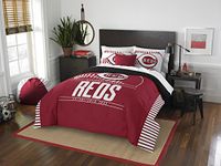 Northwest MLB Cincinnati Reds Grand Slam Two Sham Set, Red, Full/Queen Size