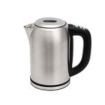 Amazon Basics Stainless Steel Kettle with Digital Display, Strix Controller, Keep Warm Function, Temperature Control, 1.7 L (UK Plug), Silver