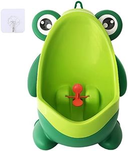 Frog Pee Training,Cute Potty Training Urinal for Boys with Funny Aiming Target,Green Urinals for Toddler Boy