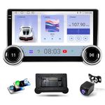 Haudio Double DIN Car Stereo with Bluetooth-Apple CarPlay/Android Auto|10.1″Touch Screen|USB/Wireless Input|Reversing Camera|2G+64G Storage|AM/RDS/FM Car Radio