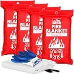 KP Emergency Fire Blanket - 4 Pack 