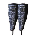 RUNTOP Shin Sleeves Guards for Rope Climbing Deadlifting Weightlifting Powerlifting Cross Fitness Training Box Jumping Leg Calf Support Men Women (7mm BlackCamo-Pair, L)