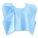 Medline NON25249 Disposable Patient Exam Capes, 3-Ply, Tissue/Poly/Tissue, 30w x 21l, Blue (Case of 100)