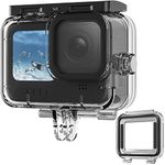 TELESIN New Protective Case Combo for GoPro Hero 12 Black Hero 11 10 9 Black, Environmental Protection PC Cover for GoPro 12/11/10/9 Camera Waterproof Case Hydrophobic Coating