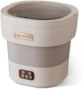 Portable Washing Machine, 12 L Foldable Mini Washer with with 4 Modes and Spin Basket Deep Cleaning of Underwear Baby Clothes and Small Clothes for Apartments Dorm RV Travel Hotel Laundry